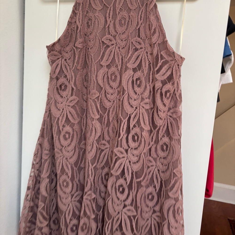 Altar'd State Mauve Lace Dress - Picture 2 of 5